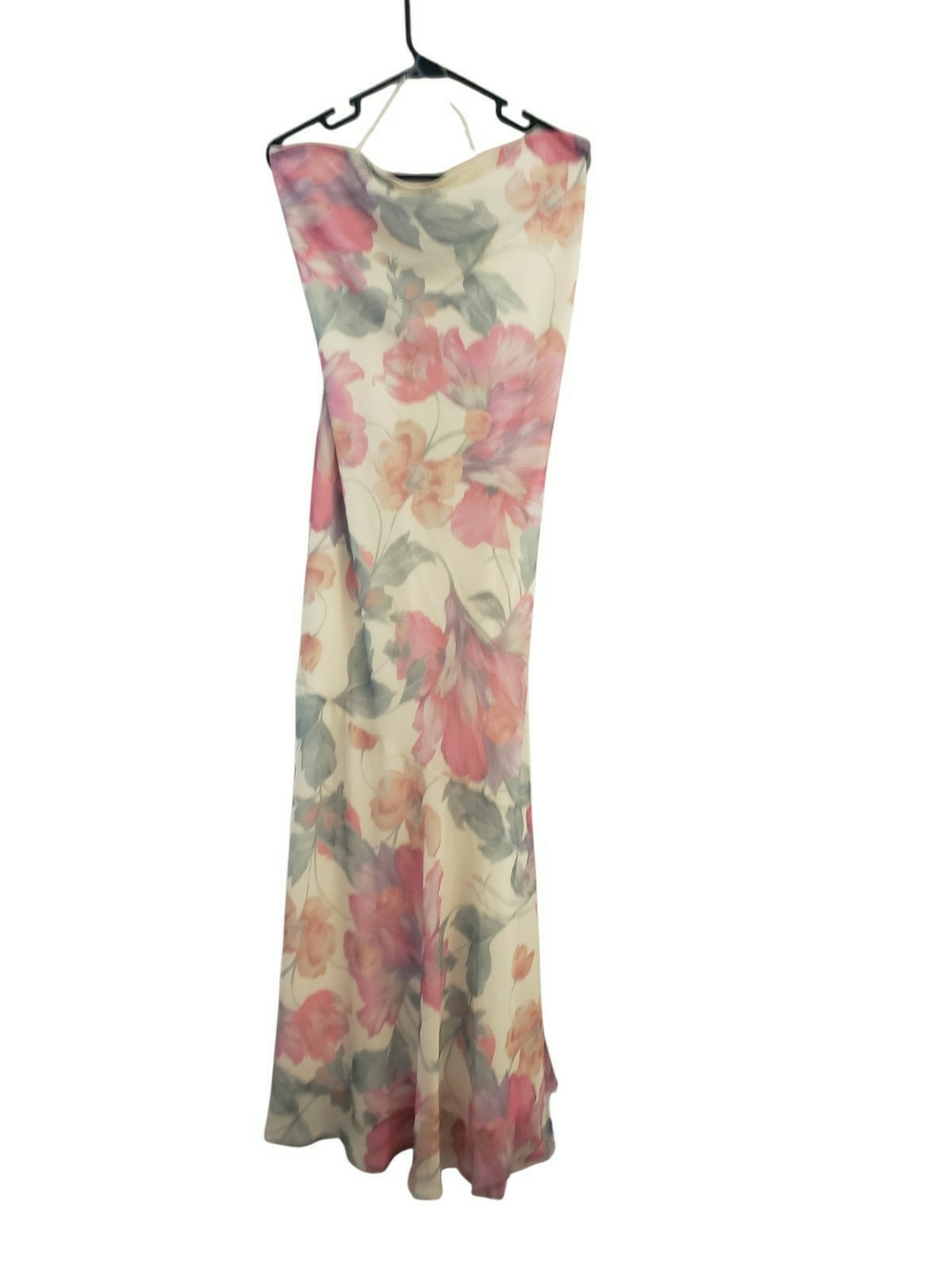 Peppermayo Strapless Floral Maxi Dress in Pink and Pastel Yellow